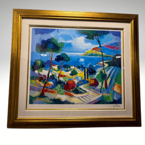 Jean-Claude Picot "L' Escalier a Theoule" Framed Seriolithograph