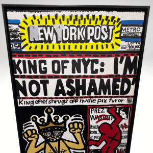 Samuel Mark The King Of NYC I'm Not Ashamed Painting On Canvas
