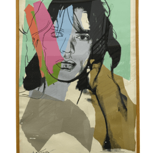1975 Andy Warhol Mick Jagger Original Screenprint Signed & Numbered 31 of 50